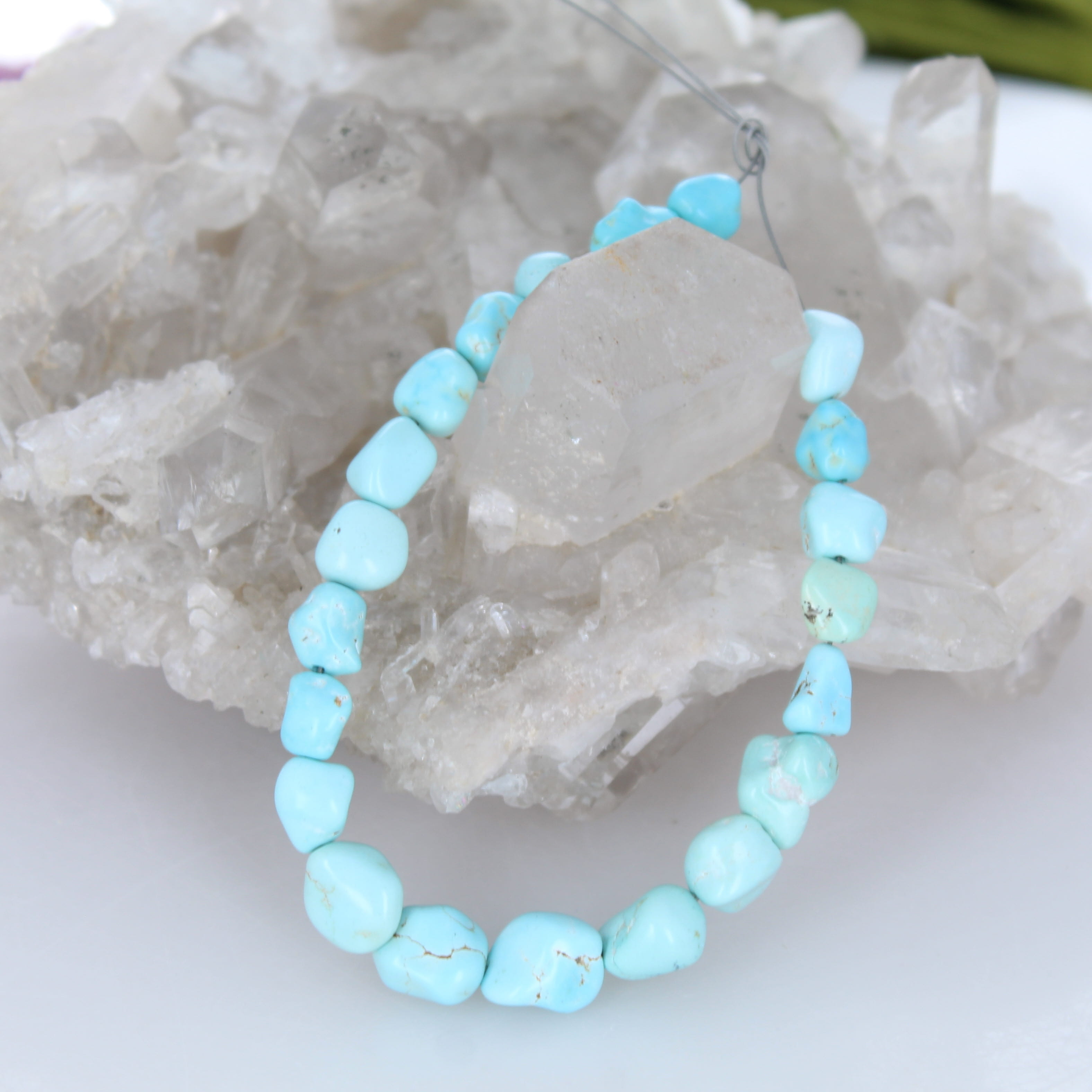 LONE MOUNTAIN TURQUOISE Beads 6-9mm 7" Strand