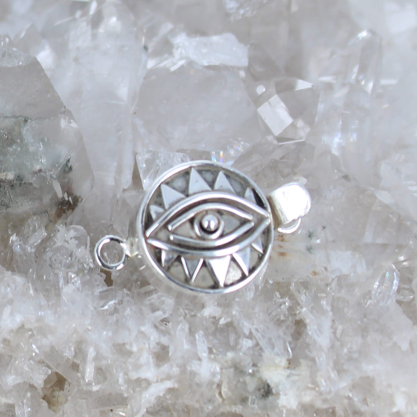 Protective Eye Clasp Sterling Silver 14mm
