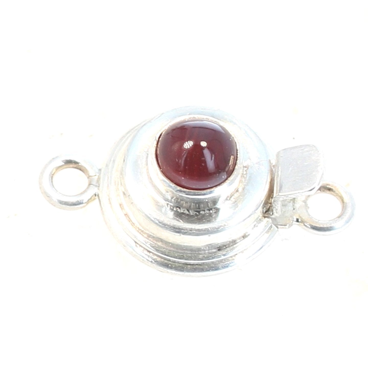 AAA Andesine Clasp Sterling Silver Round Classic Design -NewWorldGems