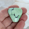 FINEST Mint Green TURQUOISE Cabochon Hubei 35mm -NewWorldGems