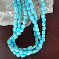 Mina Maria Aqua Blue Turquoise Beads 7x8.5mm 16"