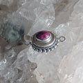 Purple Spiny Oyster Clasp Sterling 6x8mm Southwestern Style