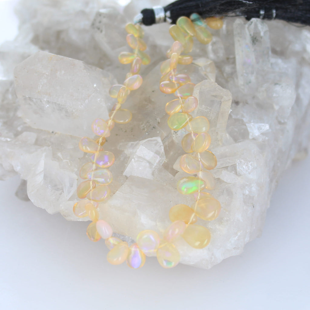 ETHIOPIAN WELO OPAL Side Drilled Briolettes 4x6-7x9mm