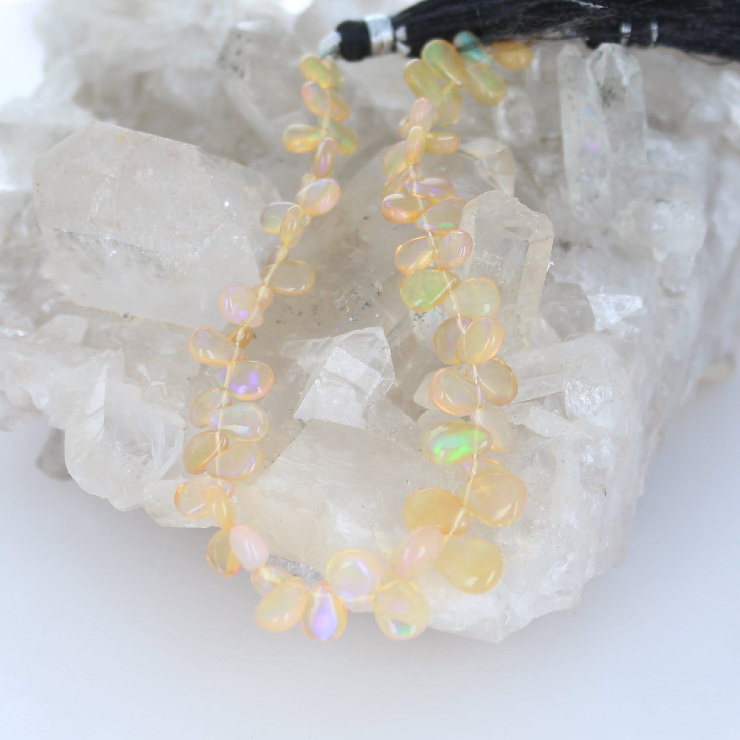 ETHIOPIAN WELO OPAL Side Drilled Briolettes 4x6-7x9mm