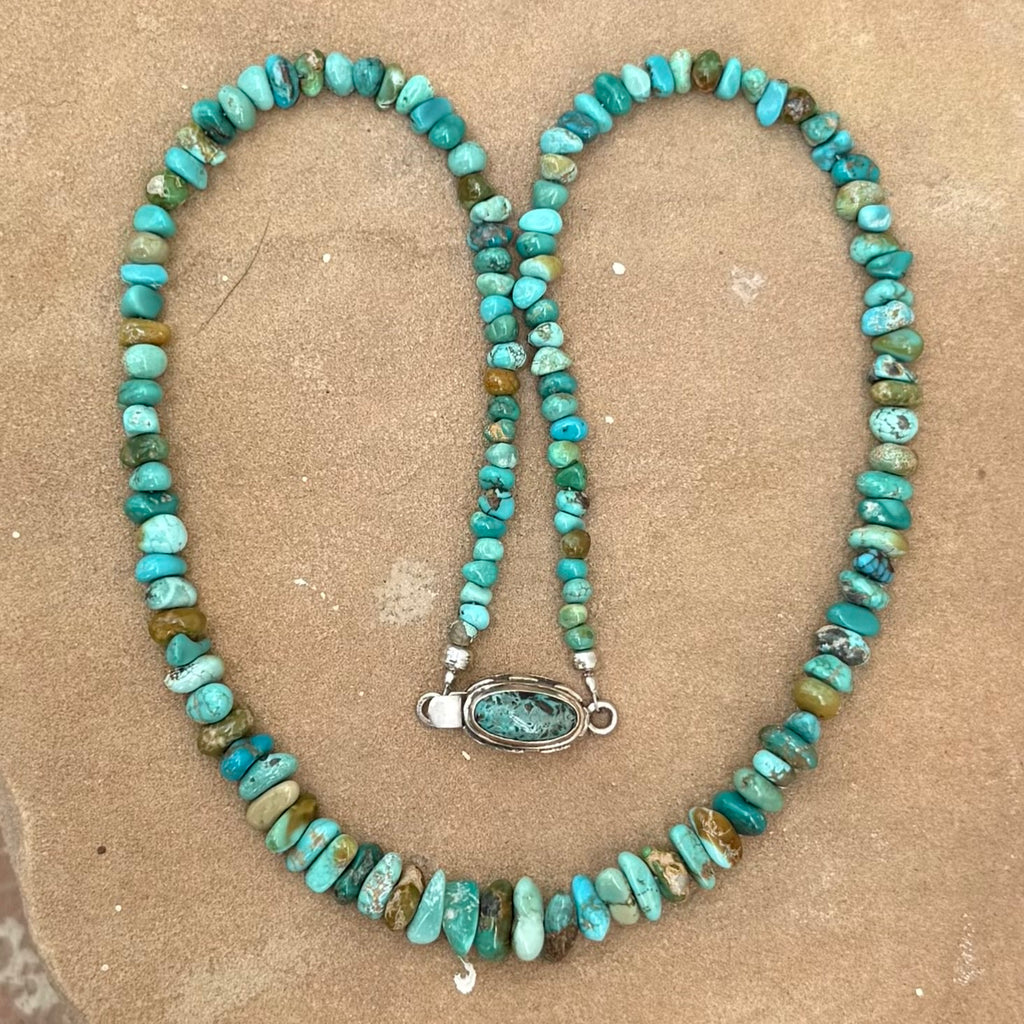 CARICO LAKE TURQUOISE Beads Necklace 21" NewWorldGems