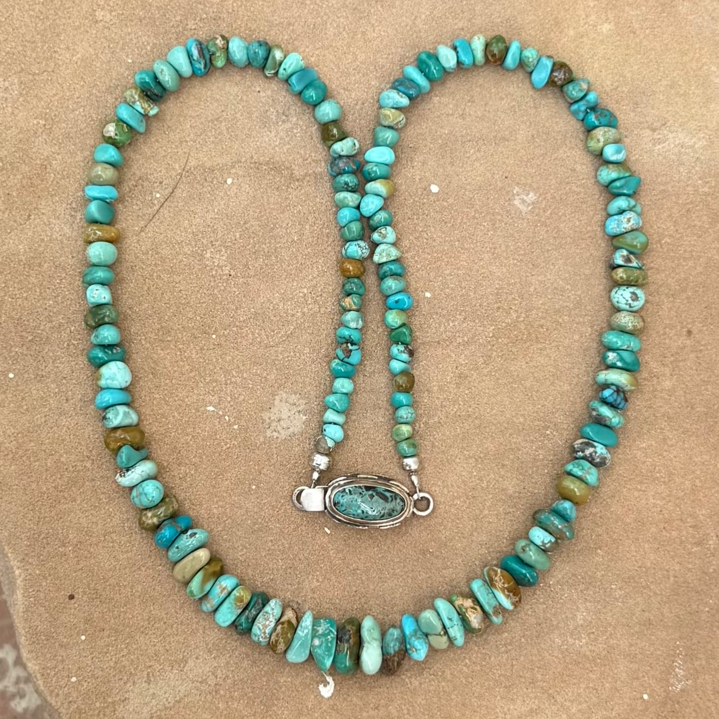 CARICO LAKE TURQUOISE Beads Necklace 21" NewWorldGems