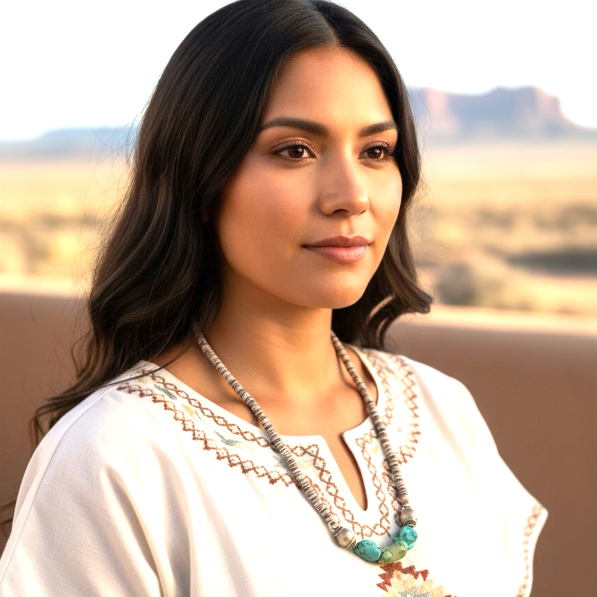 Antique TIBETAN TURQUOISE and CORAL Necklace 19"