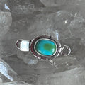 AAA Lime Green Sonoran GoldTurquoise Clasp Sterling 7x9mm Southwestern