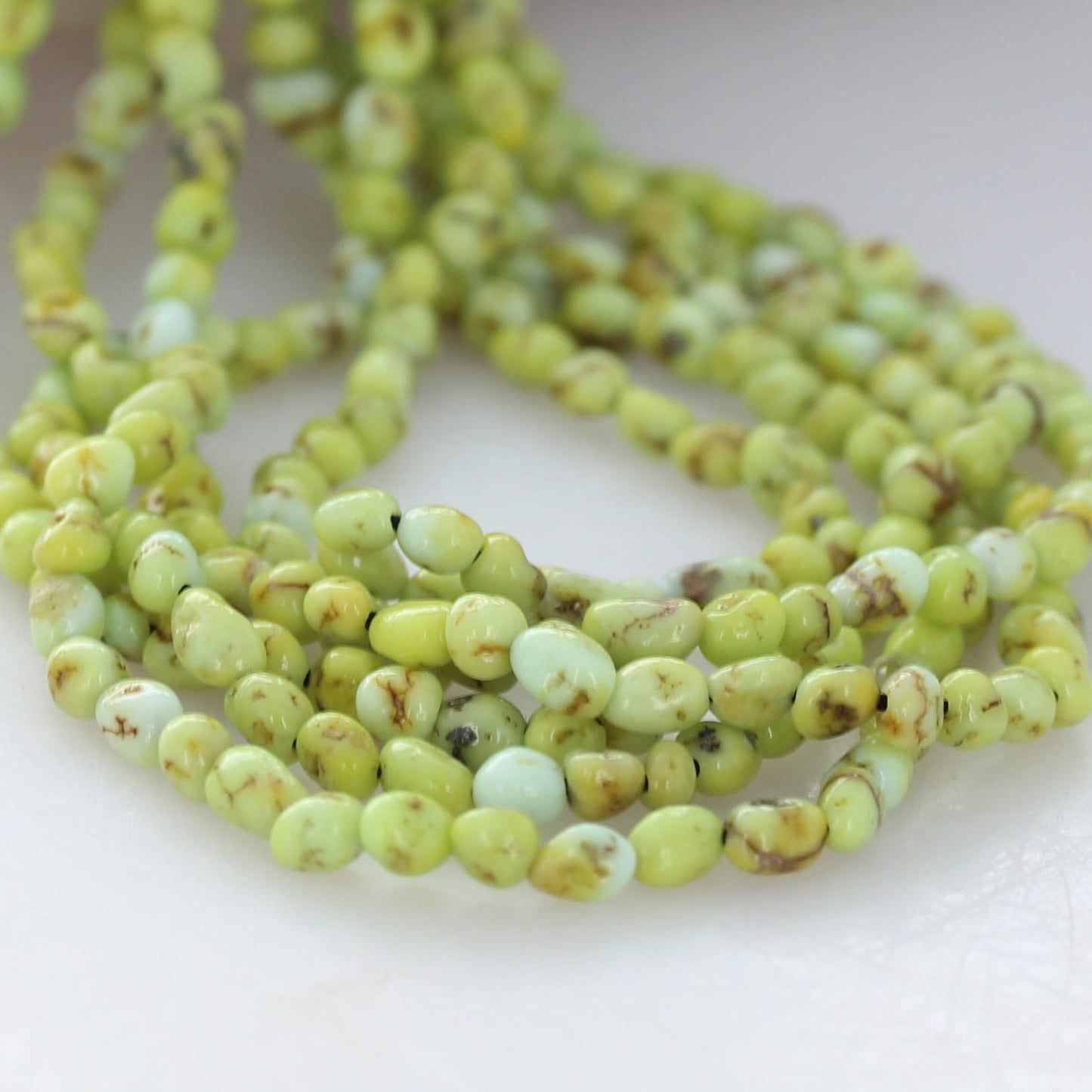 Light Lime Paloma VARISCITE BEADS 4.5-5mm Nuggets