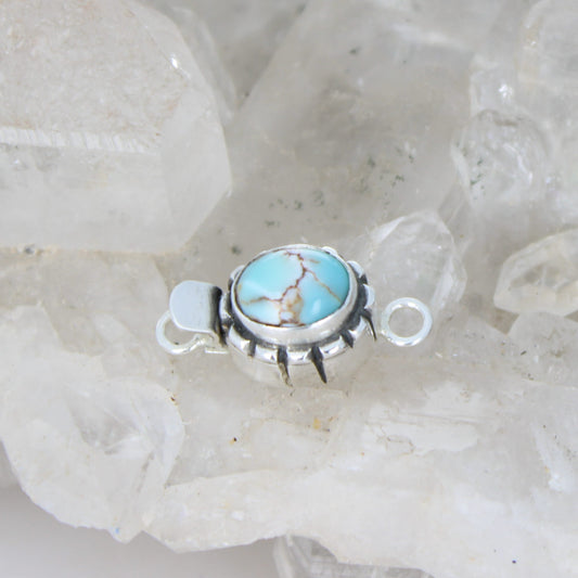 AAA Matrix Blue LONE MOUNTAIN Turquoise Clasp Sterling Silver Southwestern