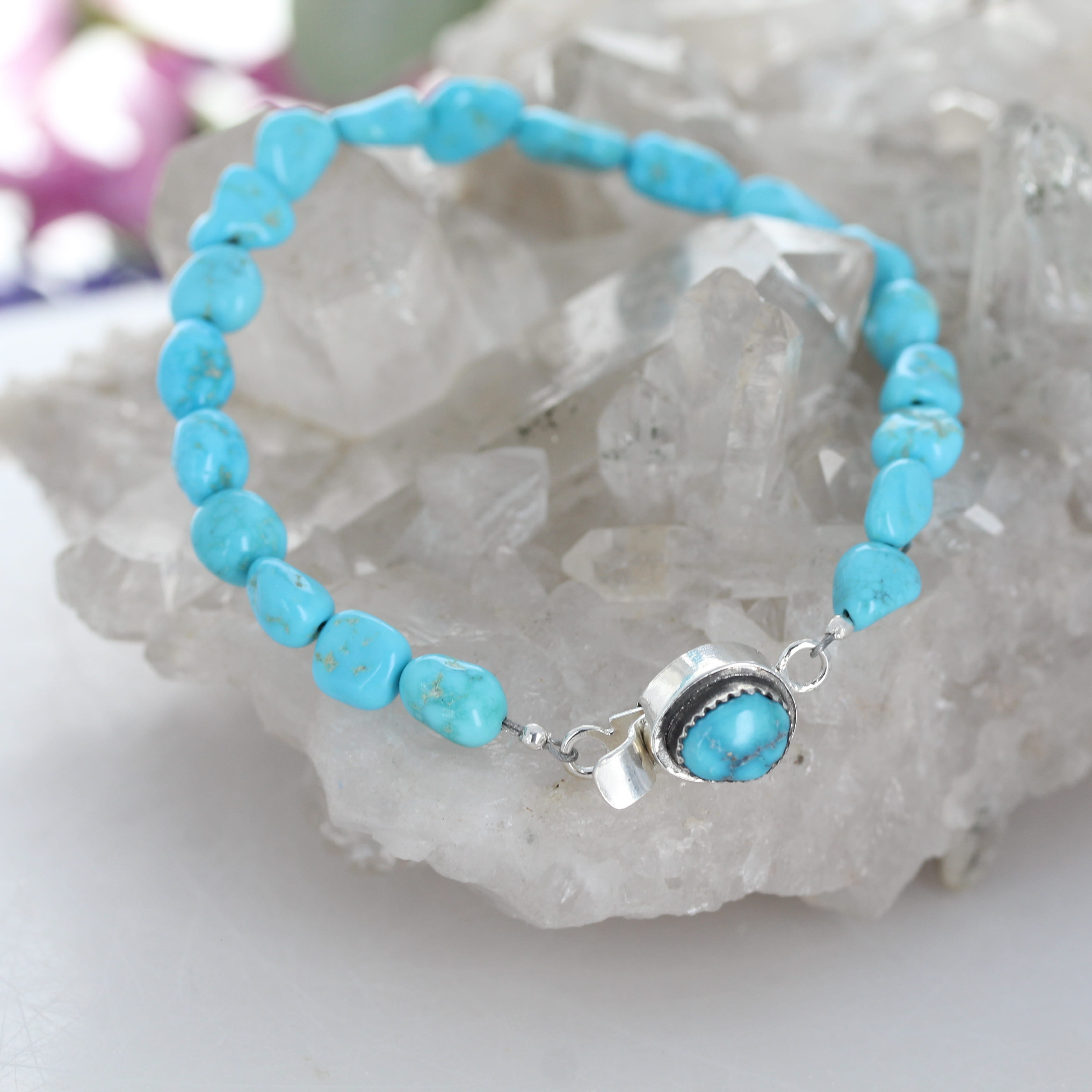 KINGMAN TURQUOISE BRACELET Sterling Silver Southwestern