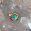 AAA Blue Green Sonoran Mountain Turquoise Clasp Sterling 7mm Southwestern
