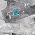 AAA Egyptian Turquoise Sterling S Shaped Clasp Sterling Silver 6.5x8.5mm