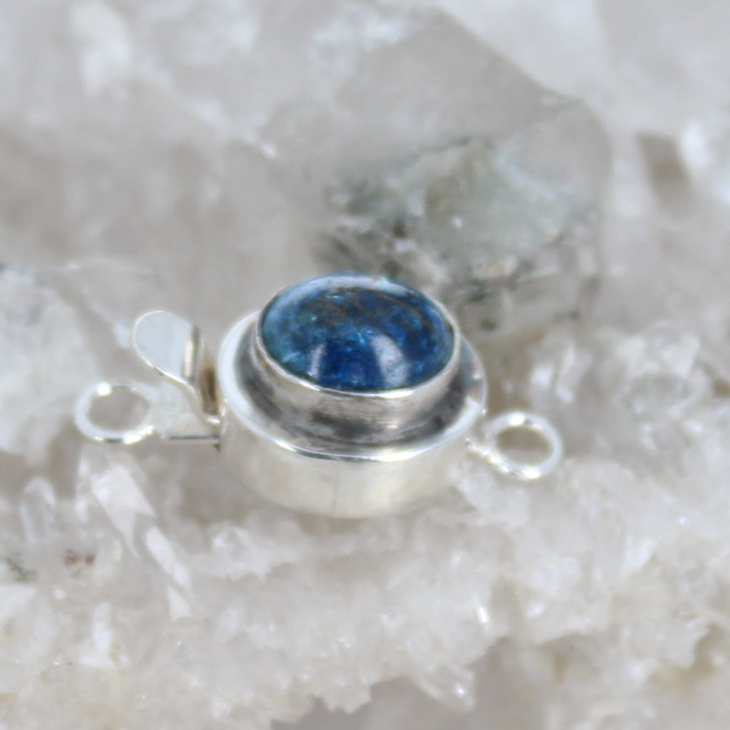 Shattuckite Clasp 8x10mm Sterling Silver Classic Design