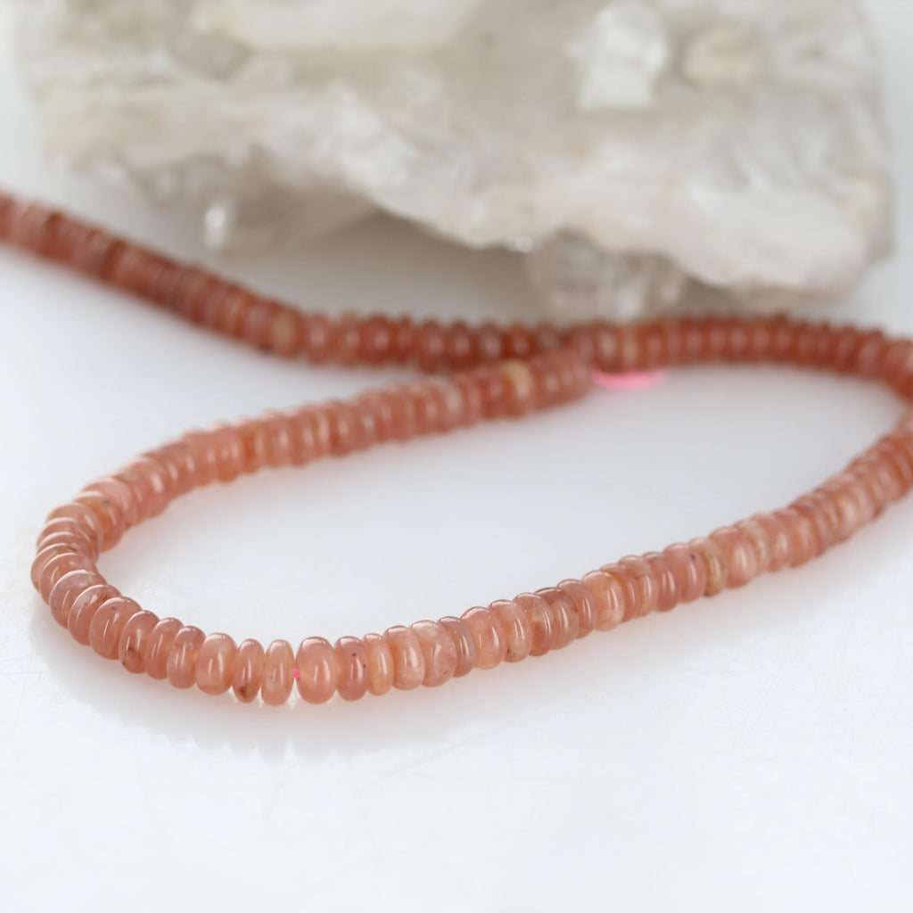 ARGENTINA RHODOCHROSITE BEADS Rondelles 6.7mm