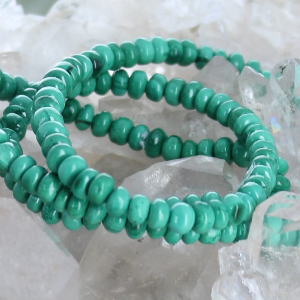 Arizona Malacite Rondelle Beads 4.5mm