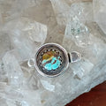 AAA Aqua Golden Royston Ribbon Turquoise Clasp Design Sterling 11mm