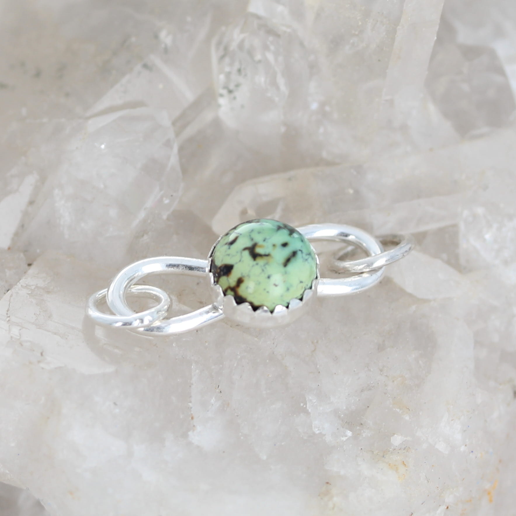 Nevada New Lander Turquoise Clasp Sterling 8mm S Clasp