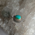 AAA Blue Green Sonoran Mountain Turquoise Clasp Sterling 10x8mm Southwestern