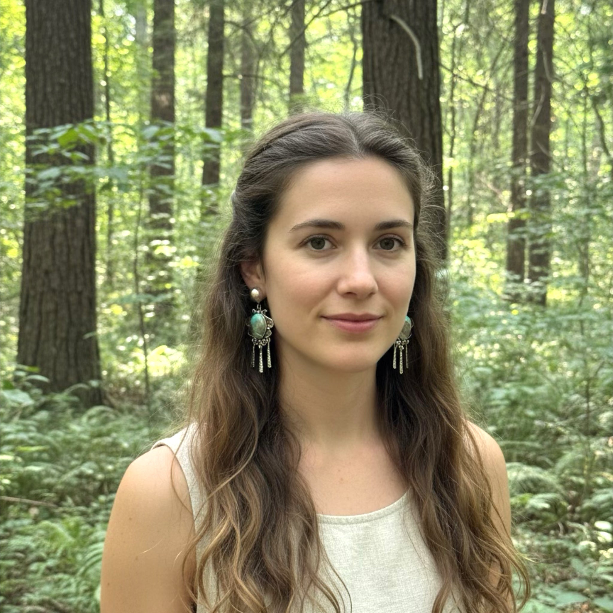 Pastel Royston Turquoise Scroll Earrings Sterling Blue Golden