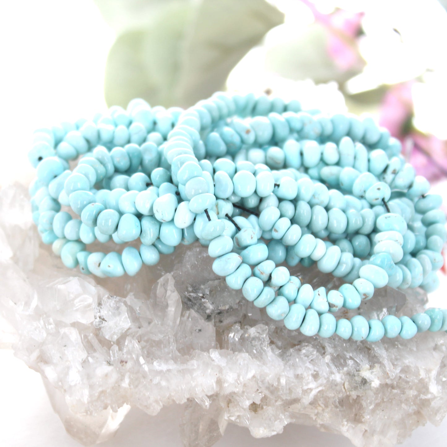 AAA Ethereal Sky Blue Lone Mountain Turquoise Beads 4-8mm