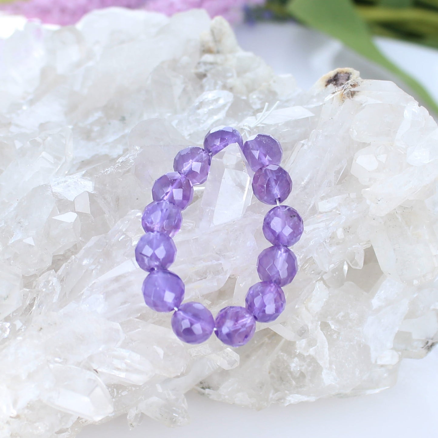 AAA Faceted Amethyst Beads 8mm