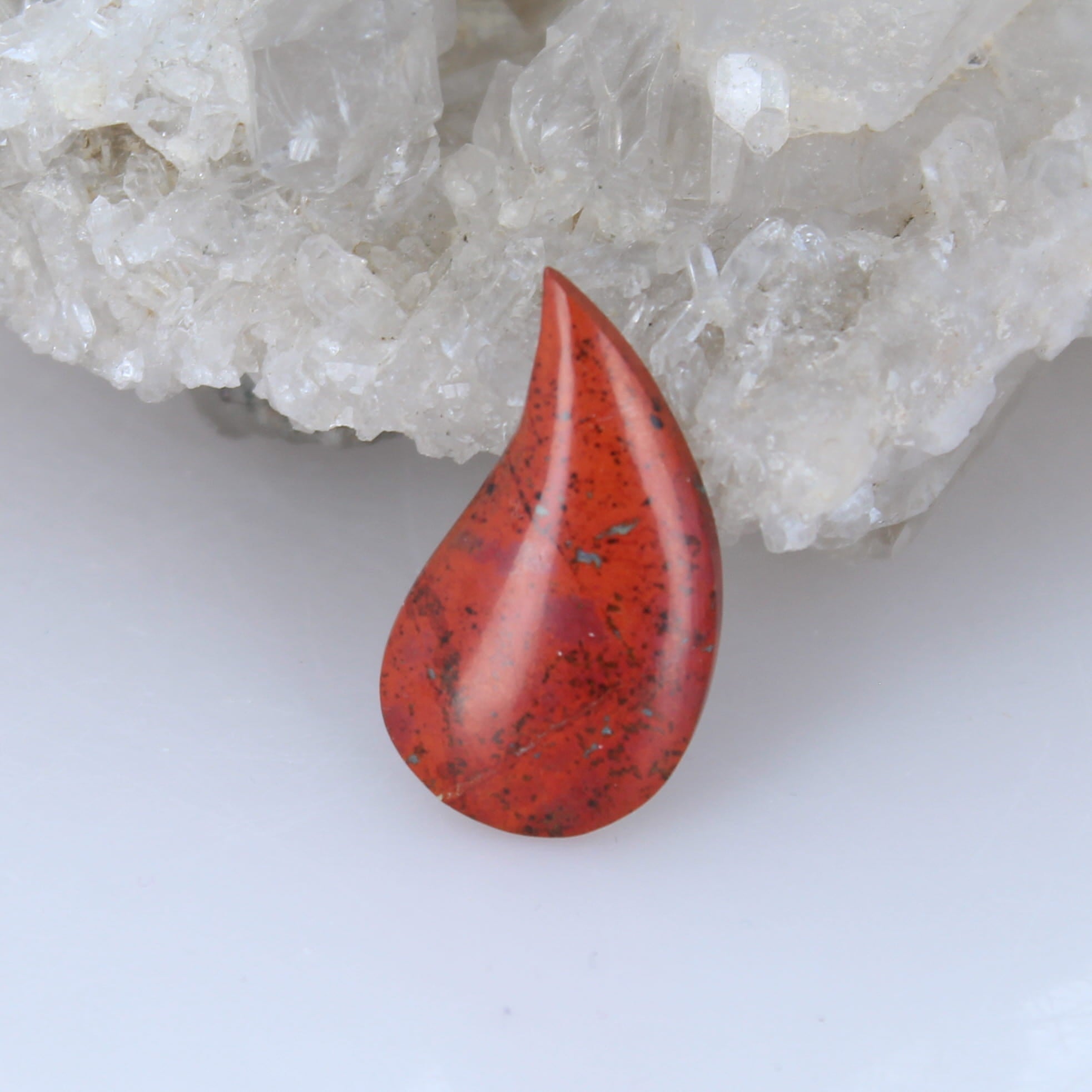Sonoran Sunrise Cuprite Paisley Shaped Cabochon