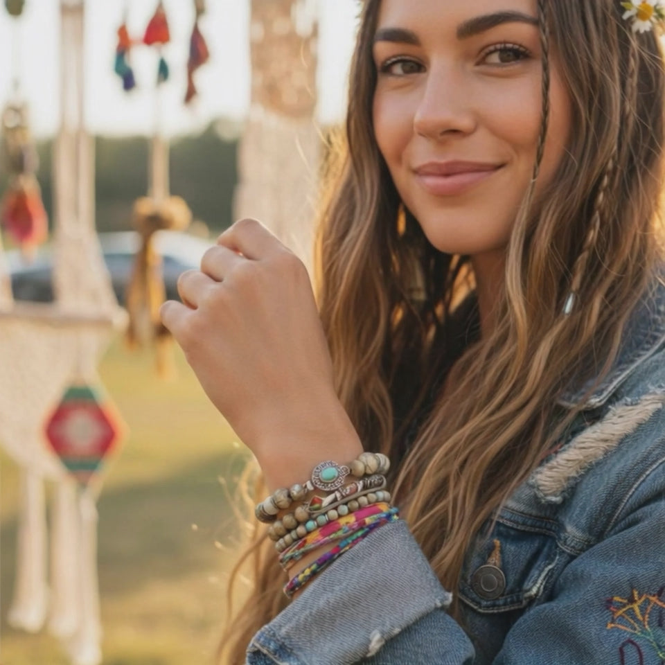 Vintage Tibetan Naga Shell Bracelet Sterling Silver