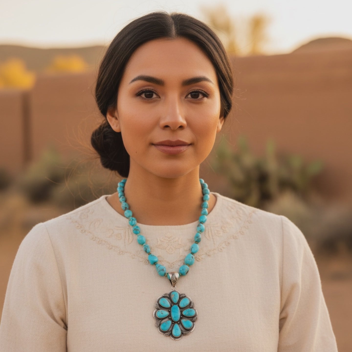 Blue Ridge Orvil Jack Naja Moon Necklace Sterling Southwest Beauty