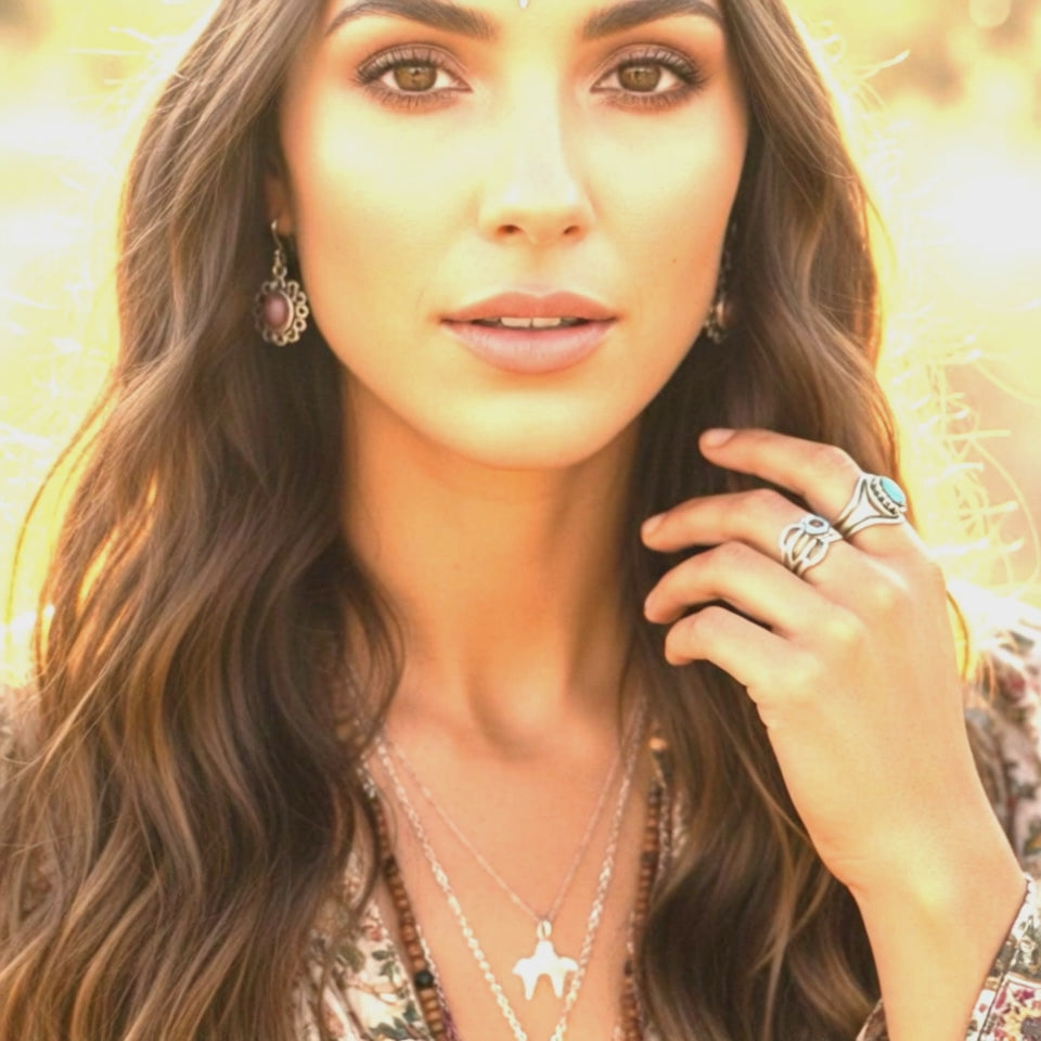 AAA Star Ruby Daisy Earrings Sterling Silver French Ear Wires NewWorldGems