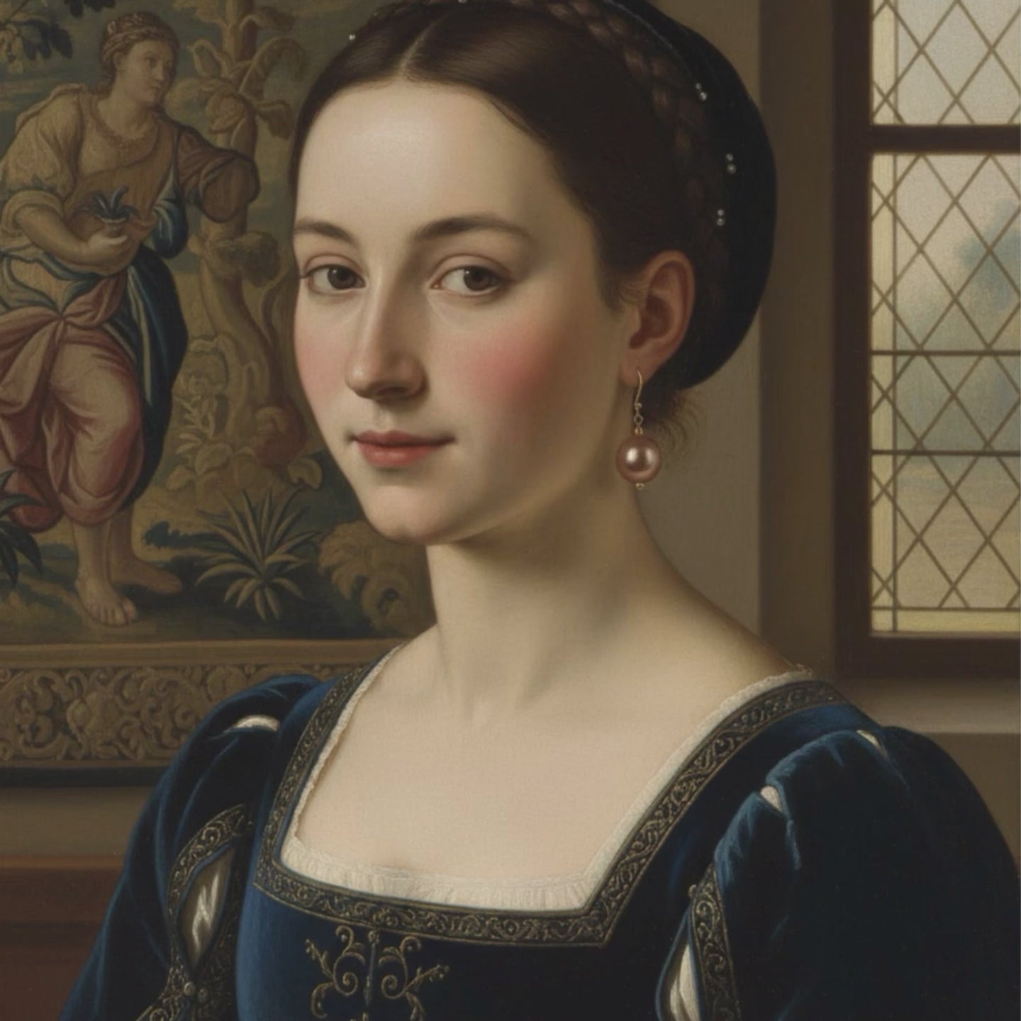 Pearl Earrings 18K Gold Edison Pearl Pink Classic