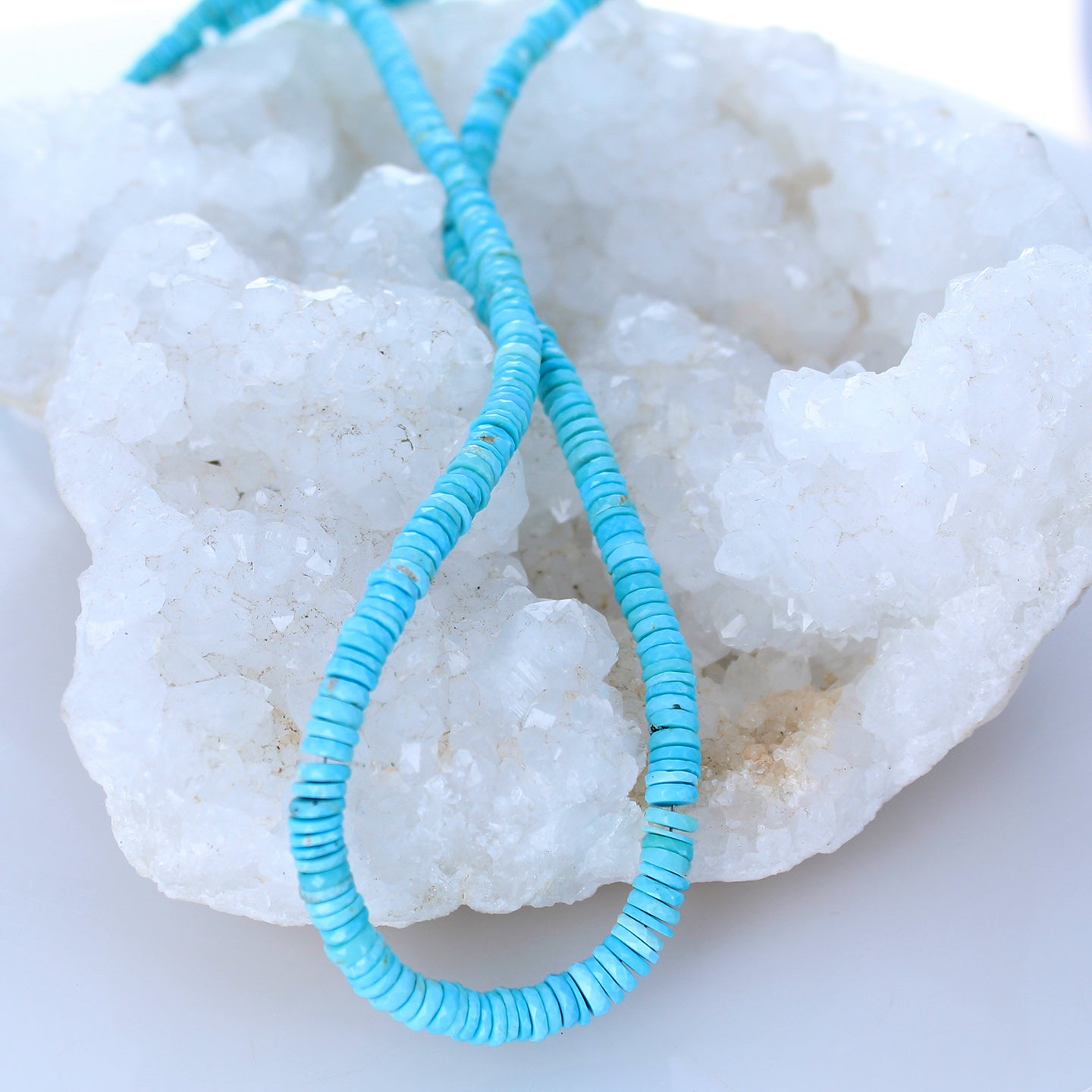 SLEEPING BEAUTY TURQUOISE Beads Faceted Buttons 5-5.5mm -NewWorldGems