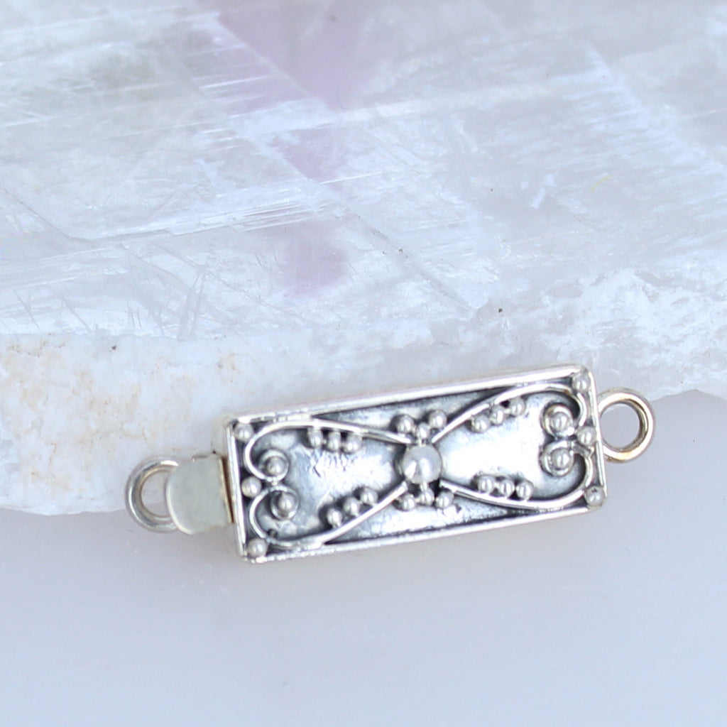 BALI STYLE Sterling Silver Clasp Handmade Without Gemstone -NewWorldGems