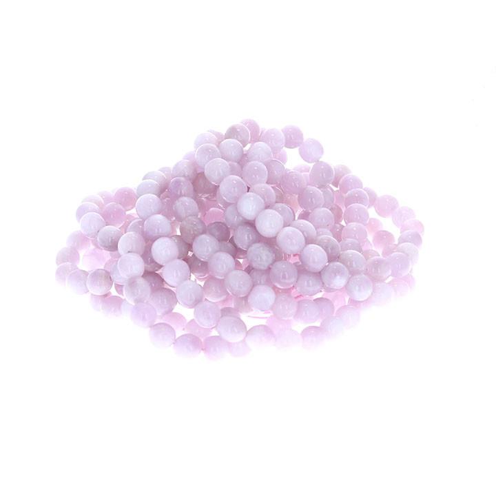 Kunzite Beads Semi Round 9-10Mm Lavender Pink -NewWorldGems