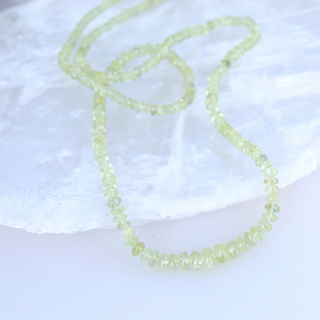 SPARKLING CHRYSOBERYL Beads Rondelles 2.6-5mm 16" -NewWorldGems
