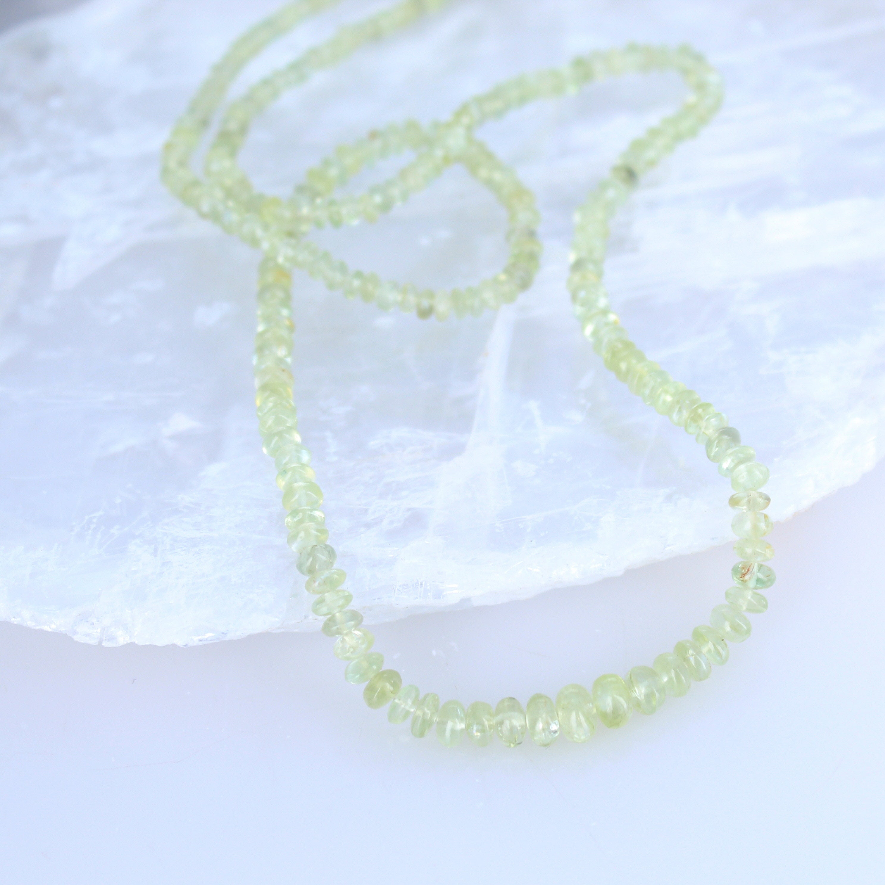 SPARKLING CHRYSOBERYL Beads Rondelles 2.6-5mm 16" -NewWorldGems