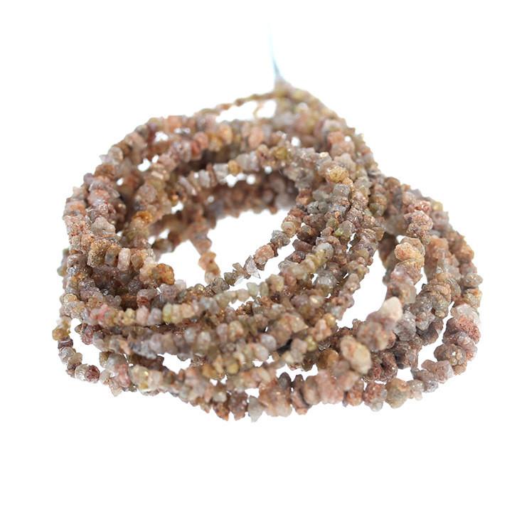 Red Bronze Drusy Diamond Beads 2.5-4Mm Nuggets 16" -NewWorldGems