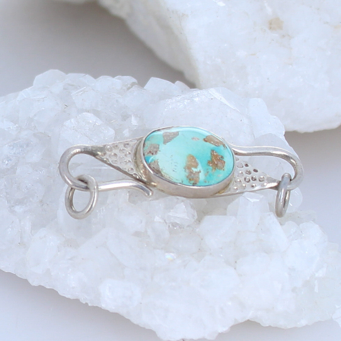 Armenian Turquoise Sterling Clasp Hook Style Choose Color -NewWorldGems