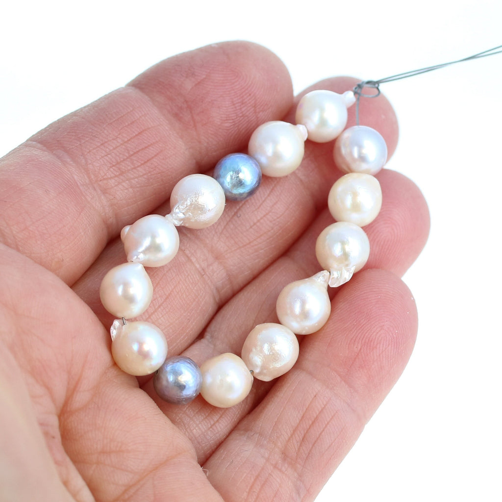 Multi Color Akoya Pearls Cultured 6.7-8mm -NewWorldGems