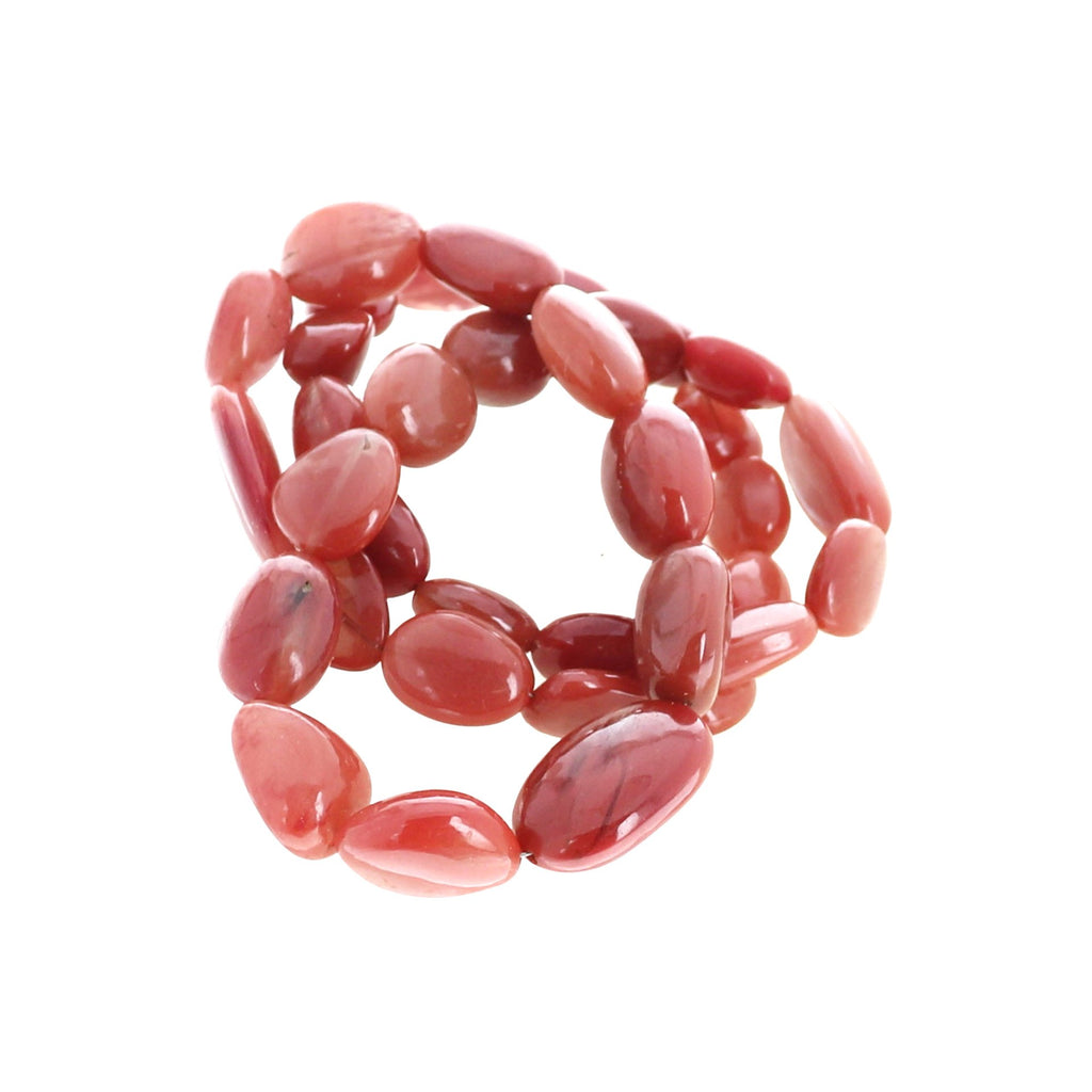 Andesine Beads Oval Shape Rich Auburn Color 4-15X18Mm 18", -NewWorldGems