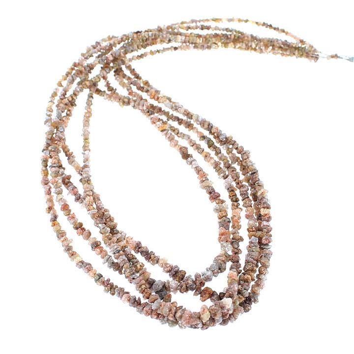 Red Bronze Drusy Diamond Beads 2.5-4Mm Nuggets 16" -NewWorldGems