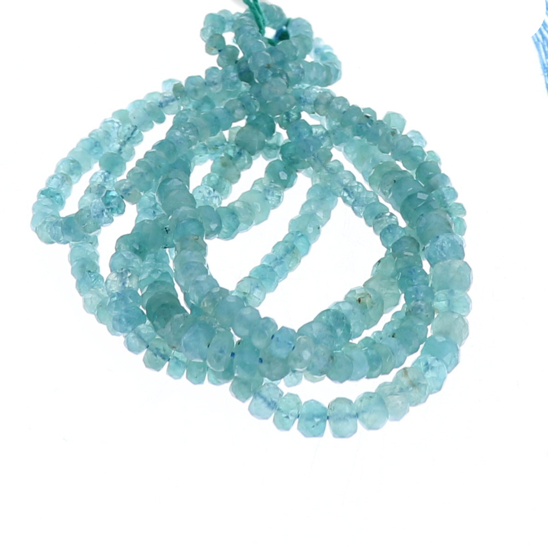 AAA GRANDIDIERITE Beads Faceted Graduated Light Paraiba Blue -NewWorldGems