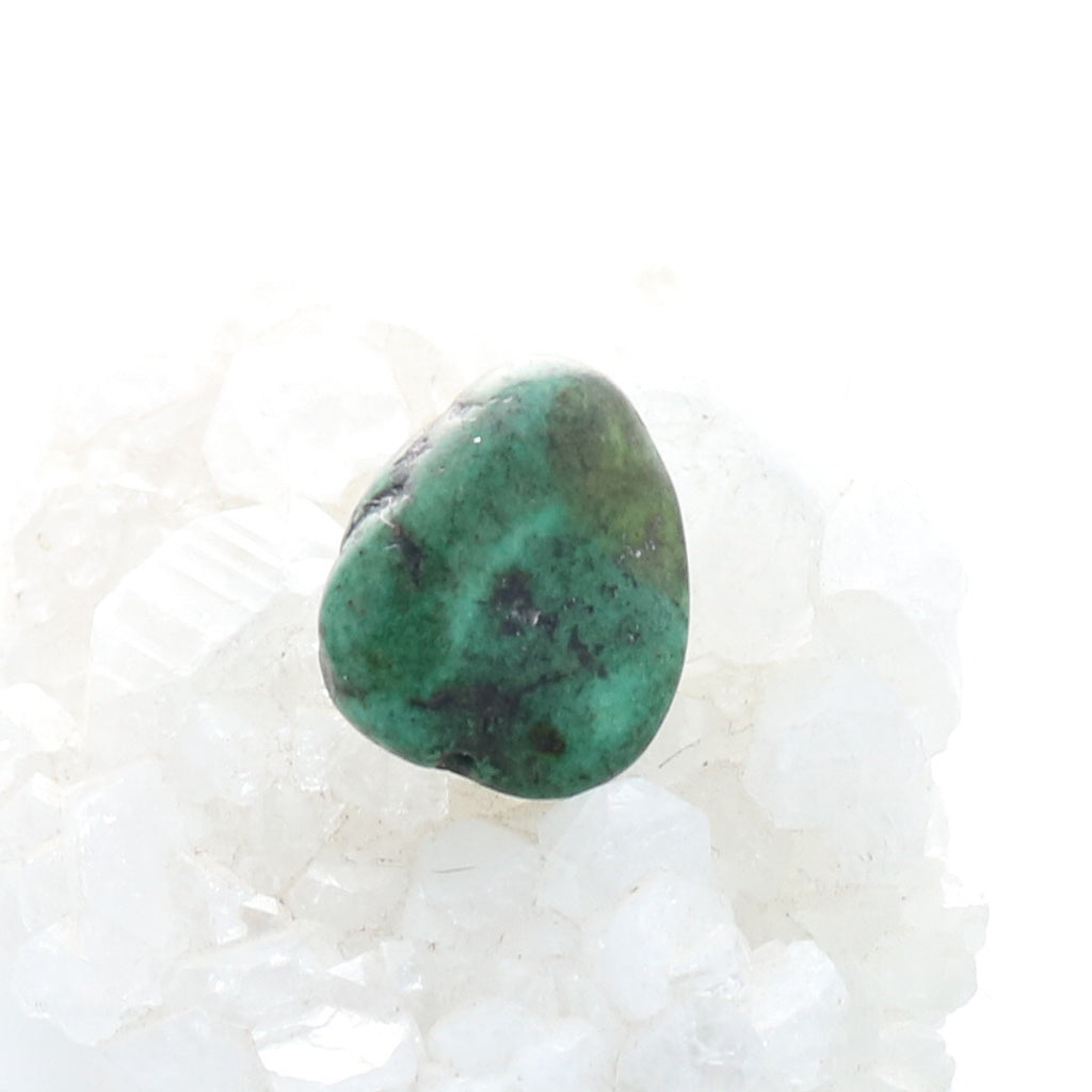 Antique Tibetan Turquoise Bead 21.8x18mm #23 -NewWorldGems