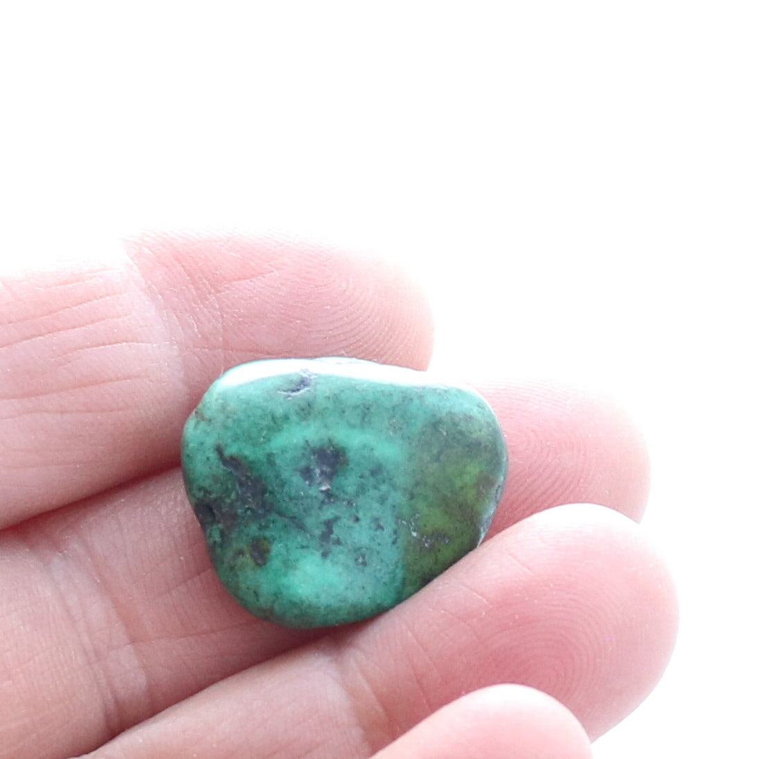 Antique Tibetan Turquoise Bead 21.8x18mm #23 -NewWorldGems