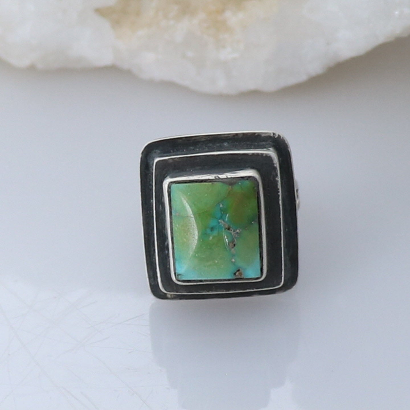 Royston Turquoise Ring Sterling Southwest One Of A Kind -NewWorldGems