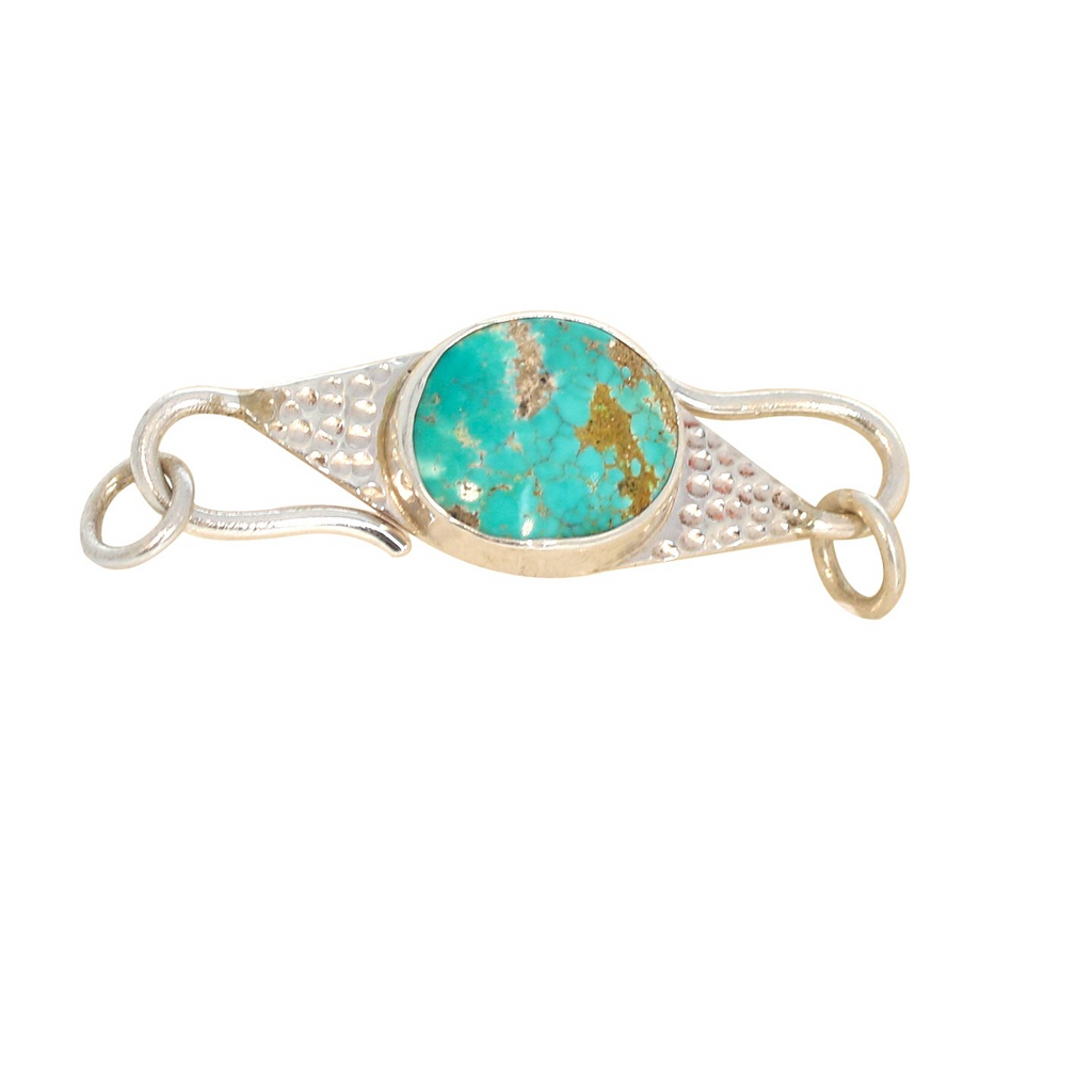 PERSIAN TURQUOISE Sterling Clasp Hook Style Choose Stone -NewWorldGems