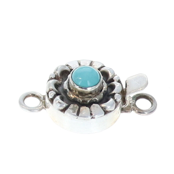 CARICO LAKE Turquoise Clasp 5mm Moon Design -NewWorldGems