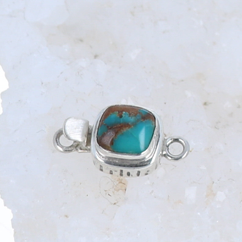 CARICO LAKE Turquoise Clasp Southwest Style Cushion Shape -NewWorldGems