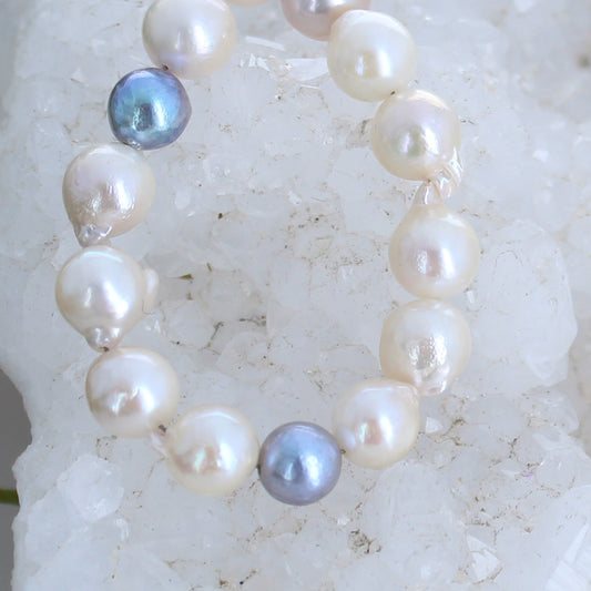 Multi Color Akoya Pearls Cultured 6.7-8mm -NewWorldGems