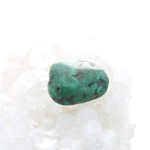 Antique Tibetan Turquoise Bead 21.8x18mm #23 -NewWorldGems